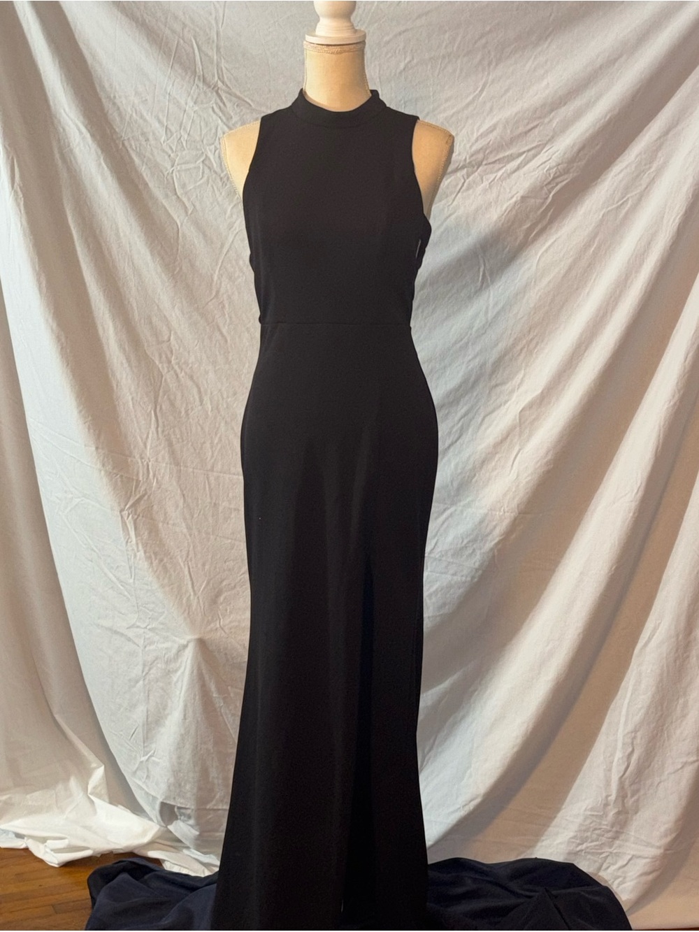 Lulu's Black High-Neck Sleeveless Cutout Maxi Dress